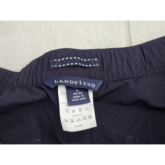 Lands End Men's Shorts Size XL 40-42 Cargo Outdoor Elastic Belted Quick Dry - Picture 2 of 7